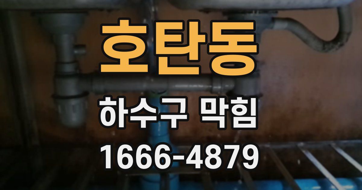 호탄동 하수구 막힘