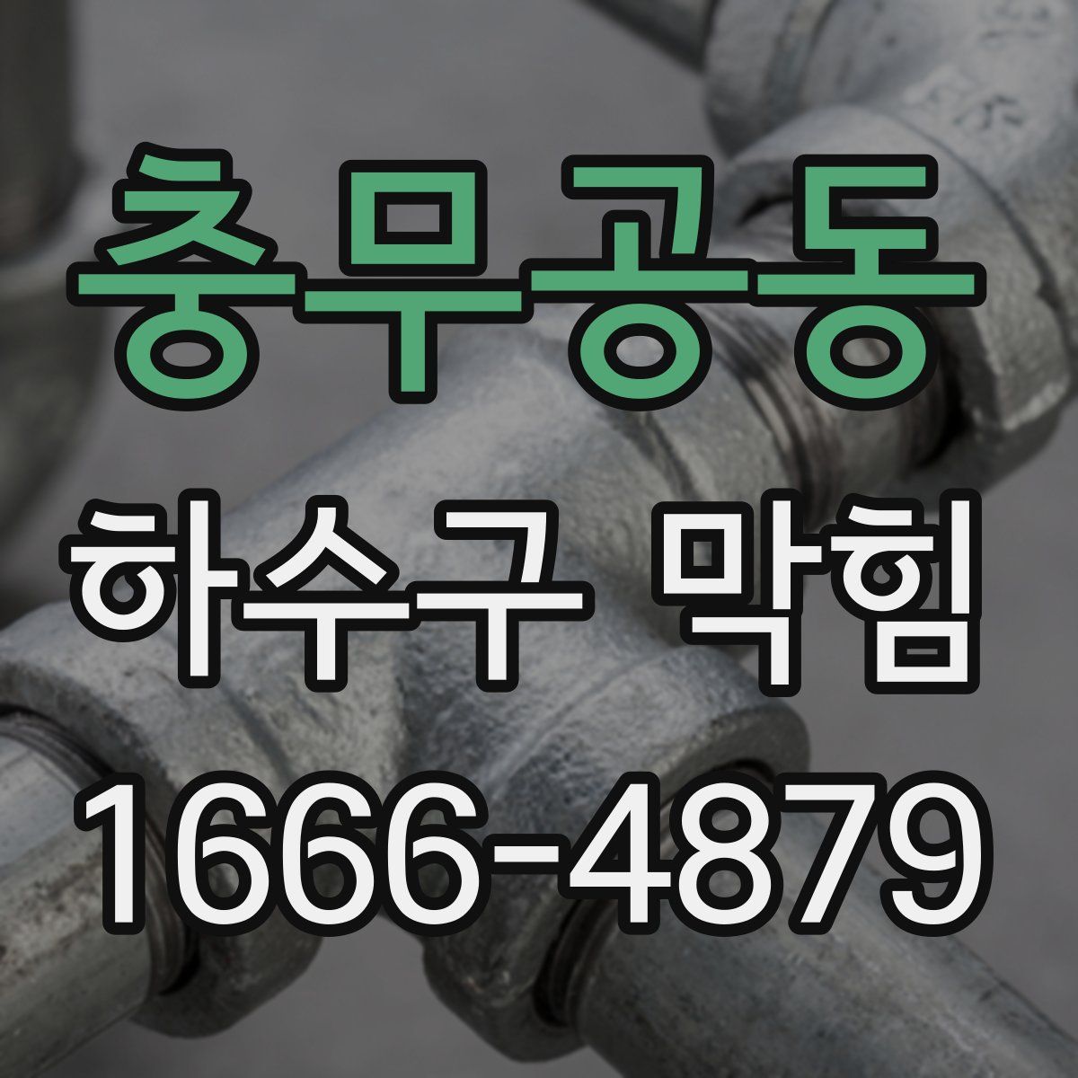 충무공동 하수구 막힘