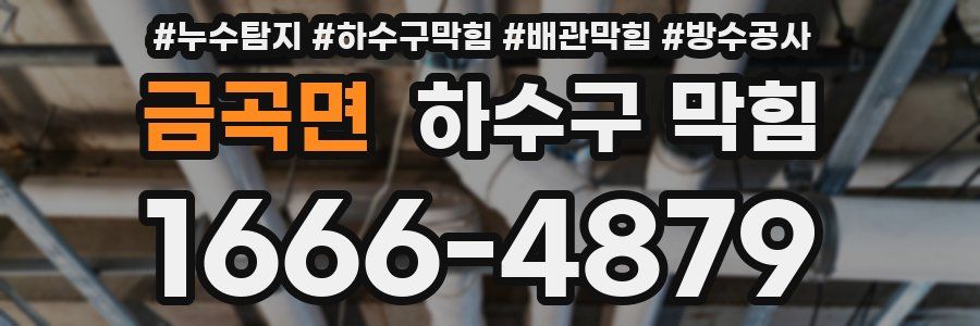 금곡면 하수구 막힘
