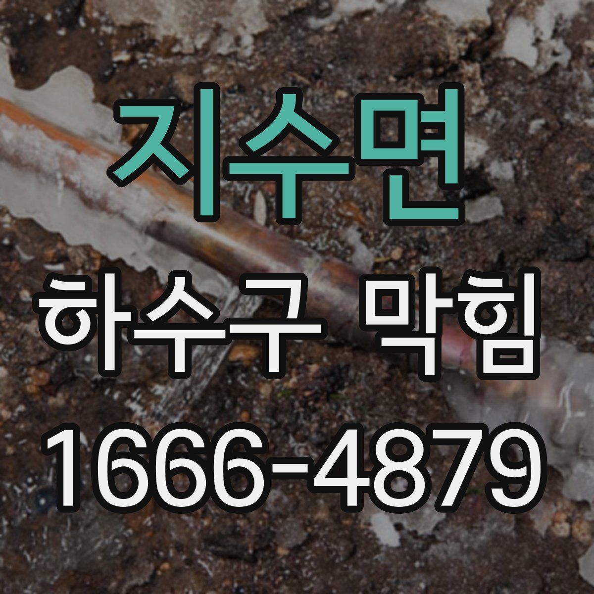 지수면 하수구 막힘