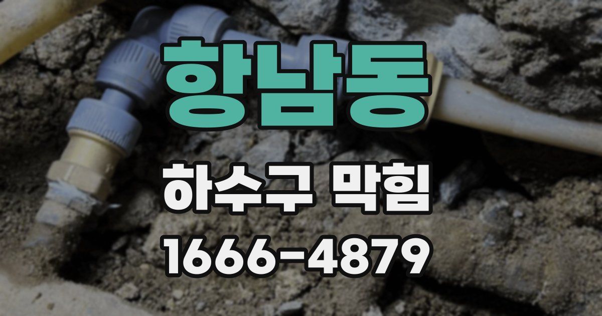 항남동 하수구 막힘