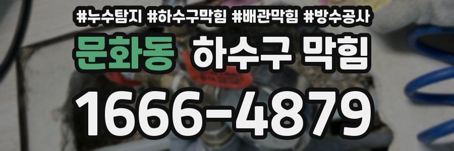 문화동 하수구 막힘