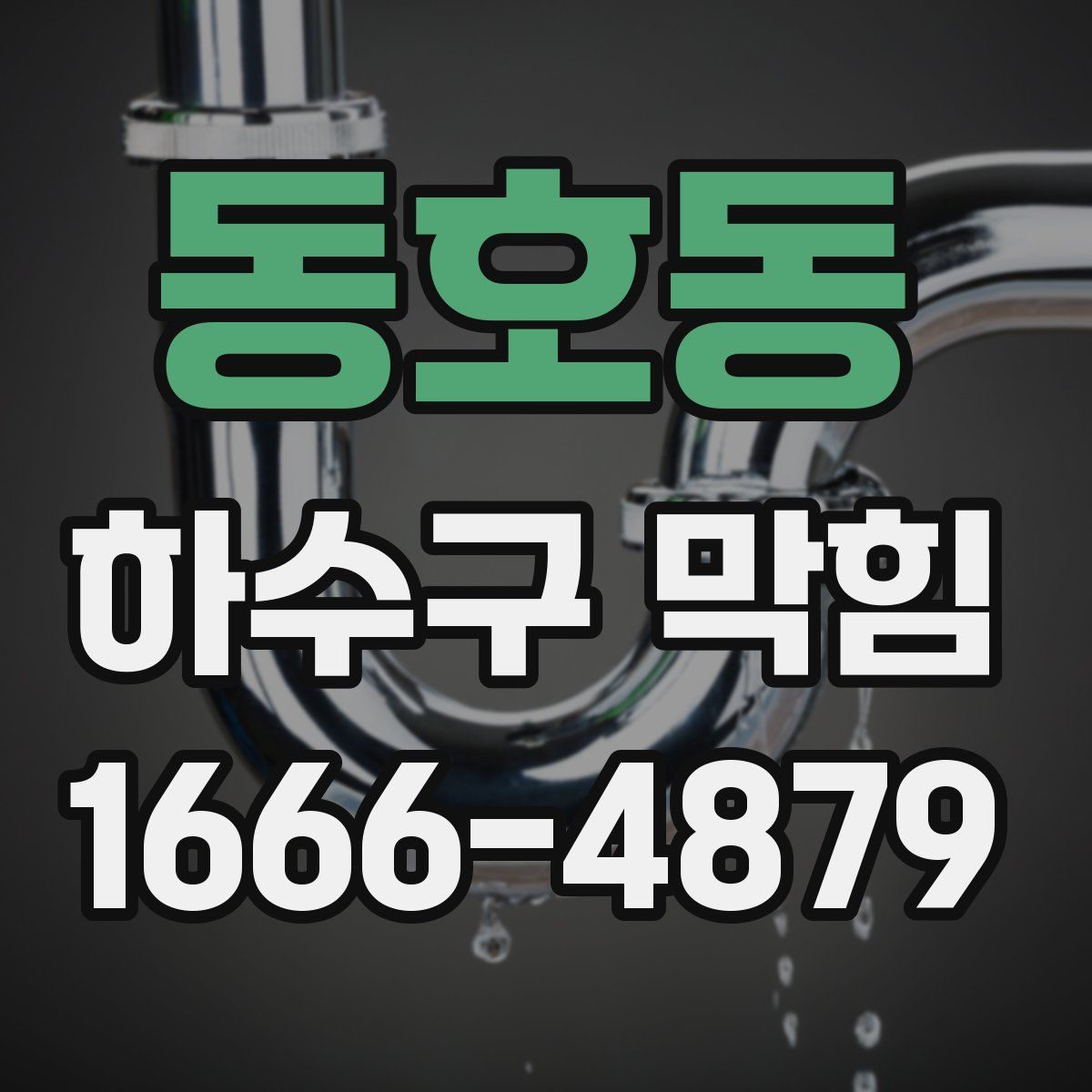 동호동 하수구 막힘