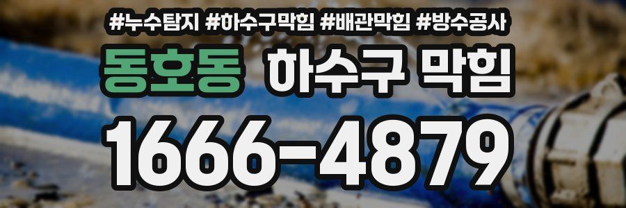 동호동 하수구 막힘