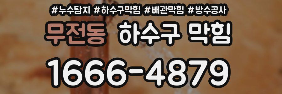무전동 하수구 막힘