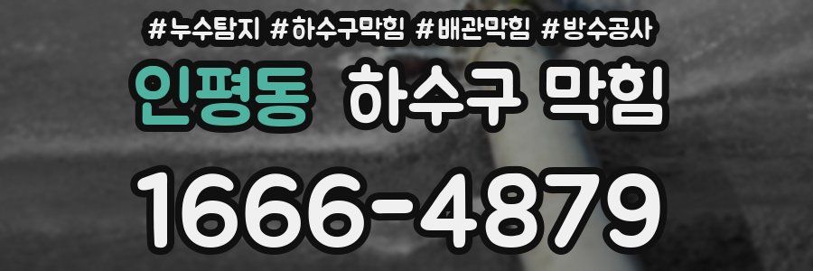 인평동 하수구 막힘