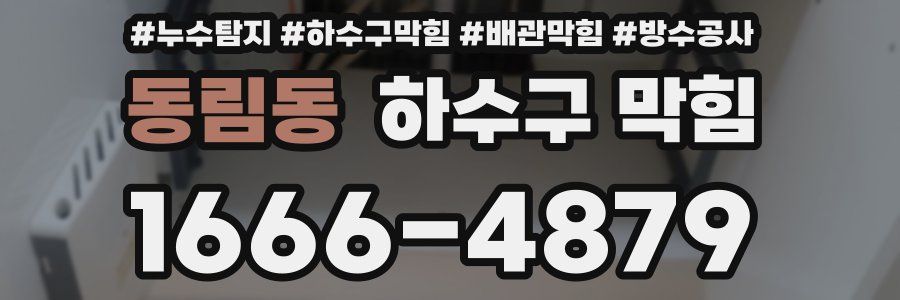 동림동 하수구 막힘