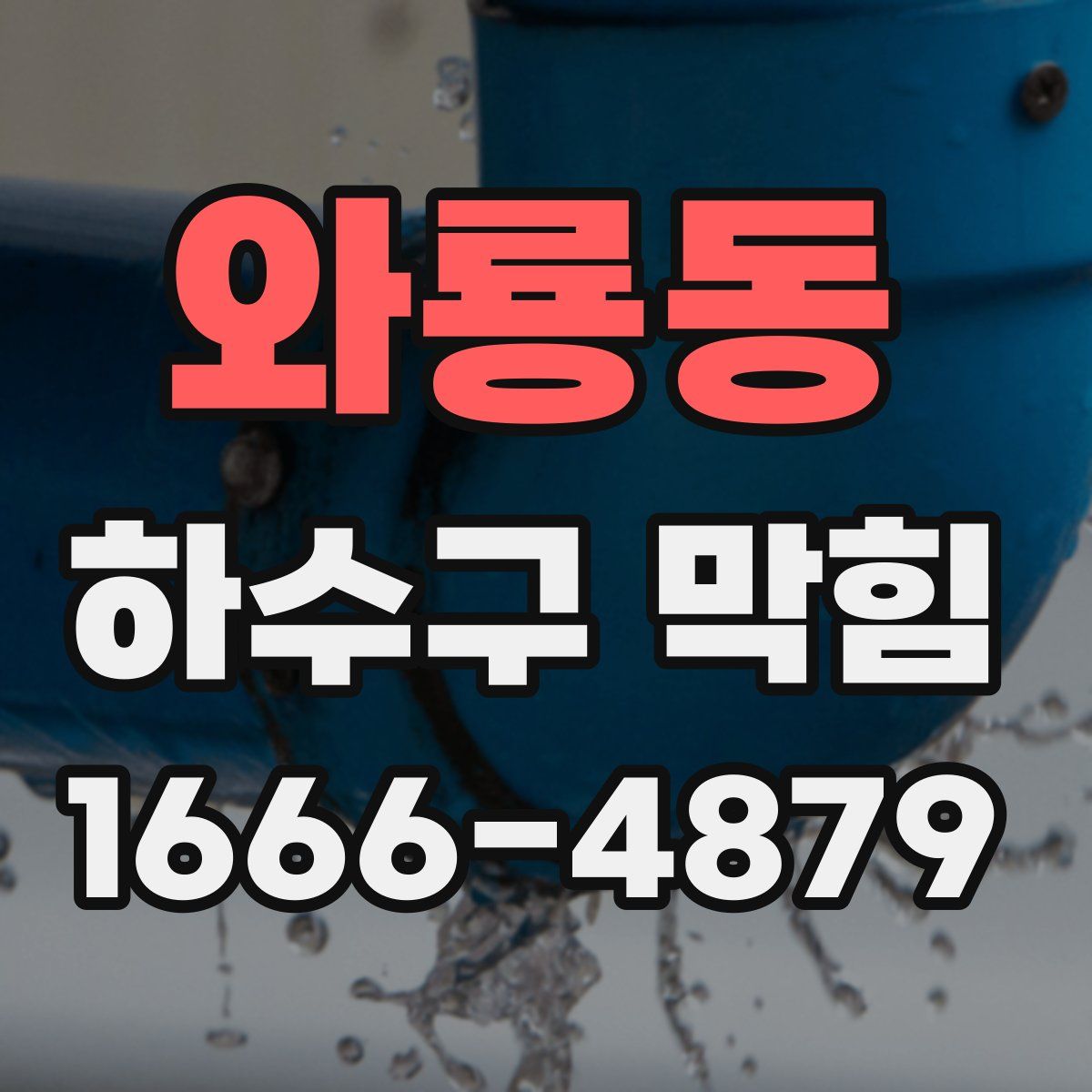 와룡동 하수구 막힘