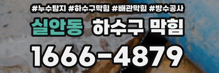 실안동 하수구 막힘