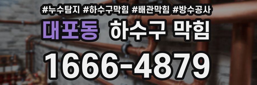 대포동 하수구 막힘