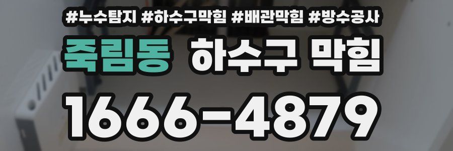 죽림동 하수구 막힘