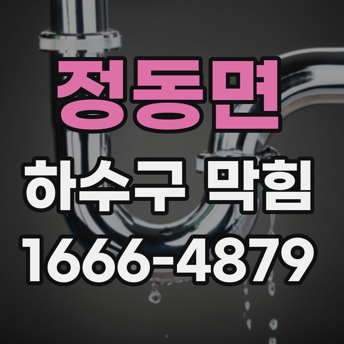 정동면 하수구 막힘