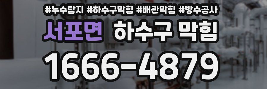 서포면 하수구 막힘