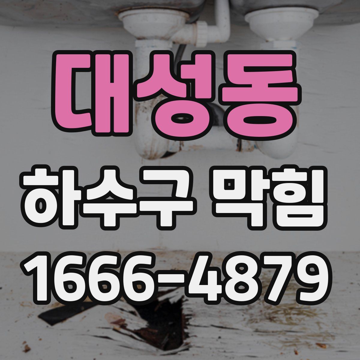대성동 하수구 막힘