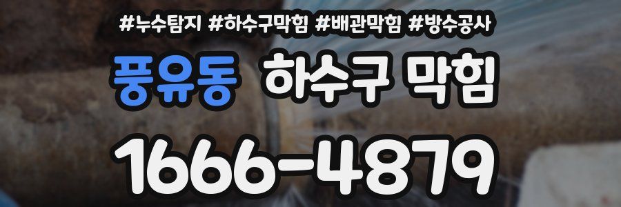 풍유동 하수구 막힘