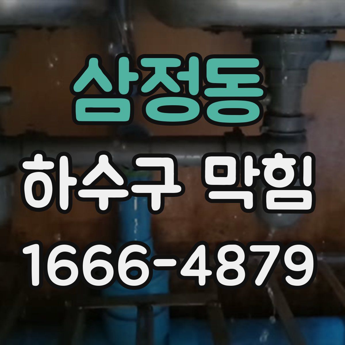 삼정동 하수구 막힘