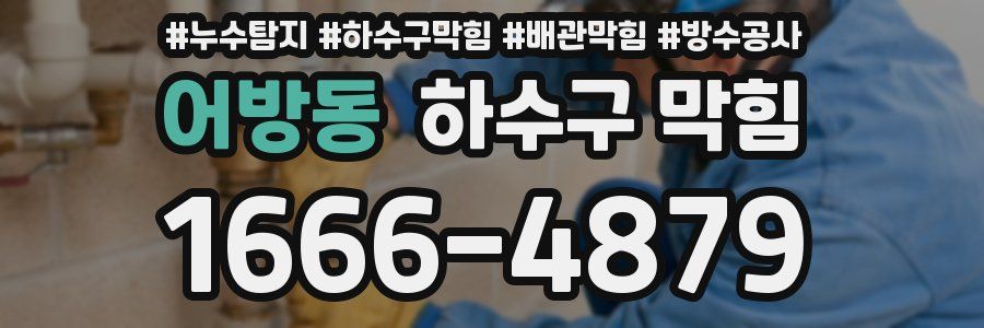 어방동 하수구 막힘