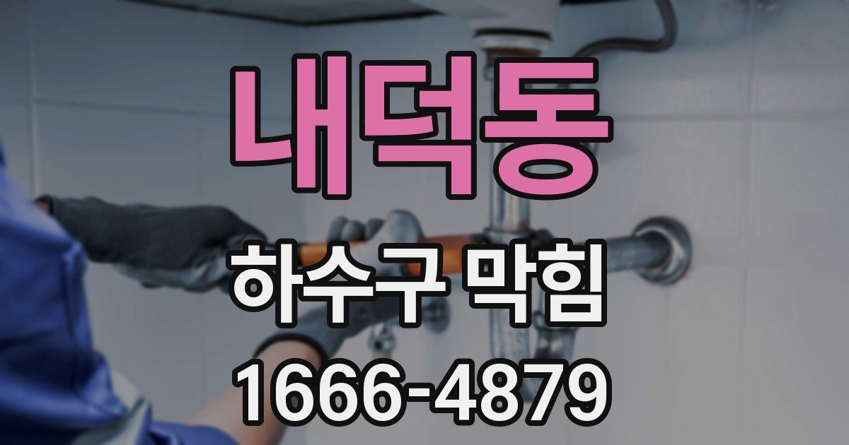 내덕동 하수구 막힘