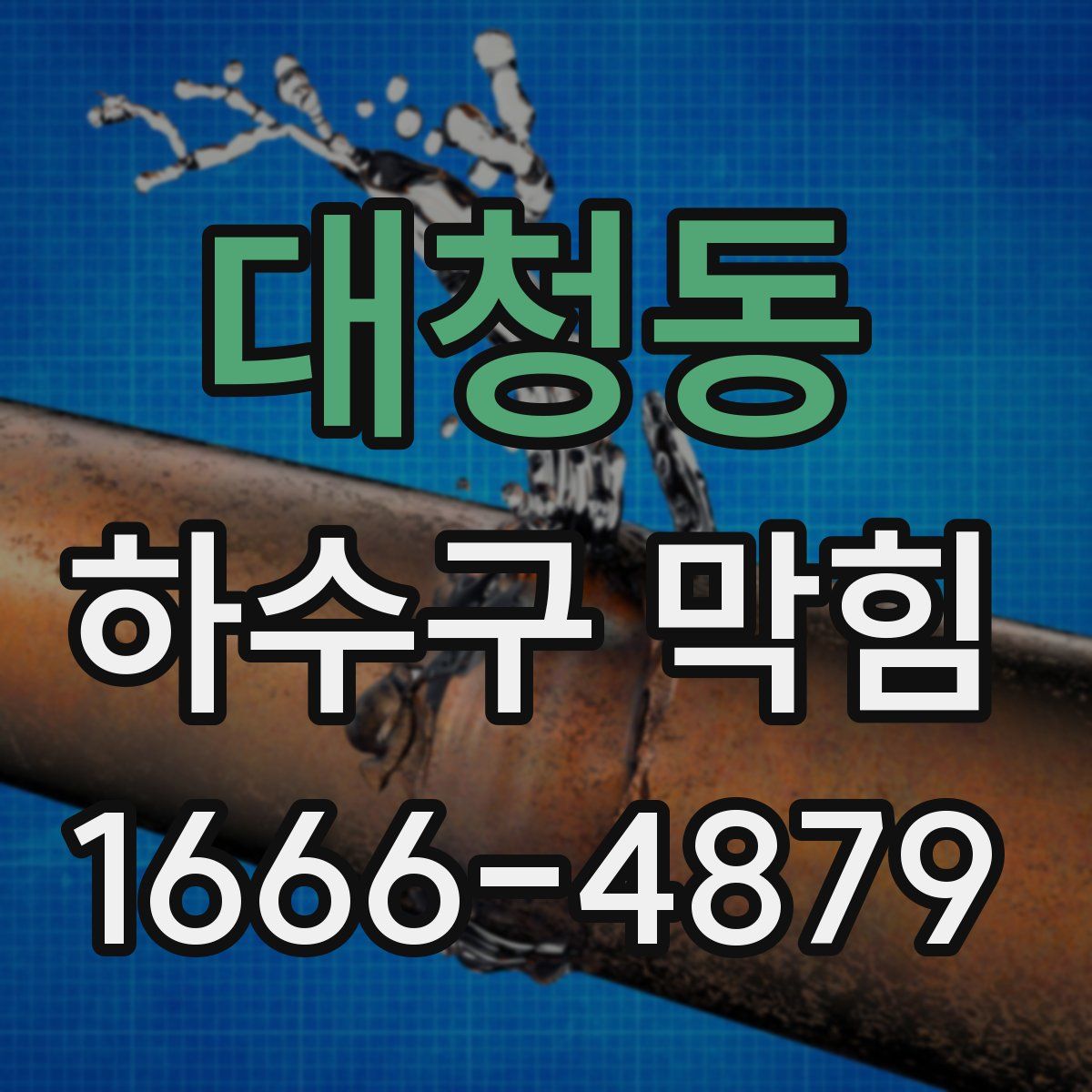 대청동 하수구 막힘