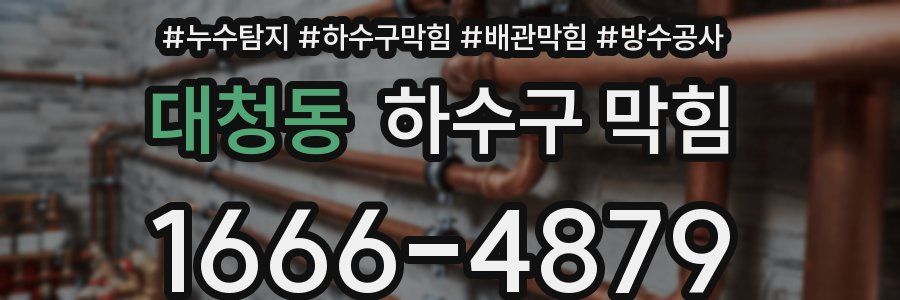 대청동 하수구 막힘
