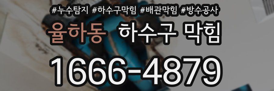율하동 하수구 막힘