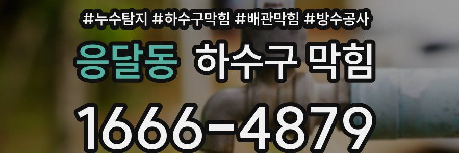 응달동 하수구 막힘