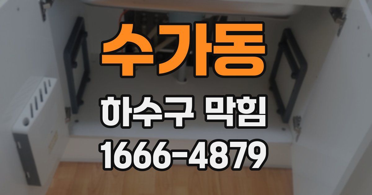 수가동 하수구 막힘