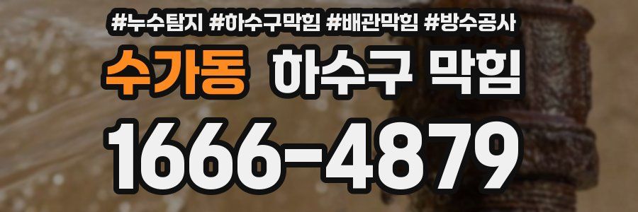 수가동 하수구 막힘