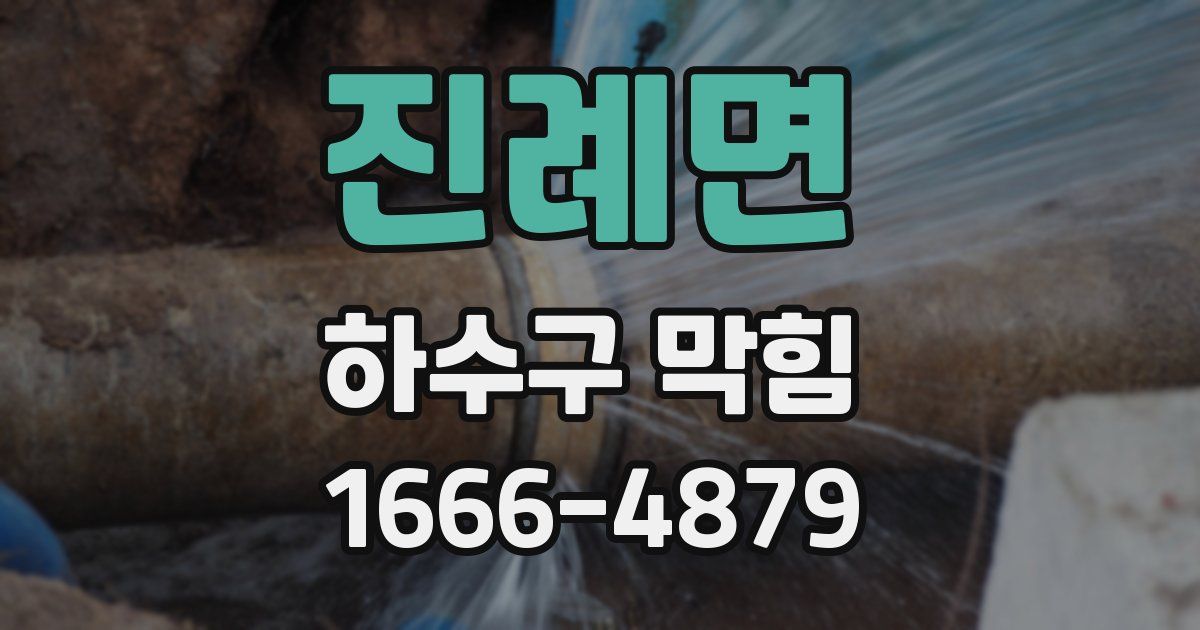 진례면 하수구 막힘