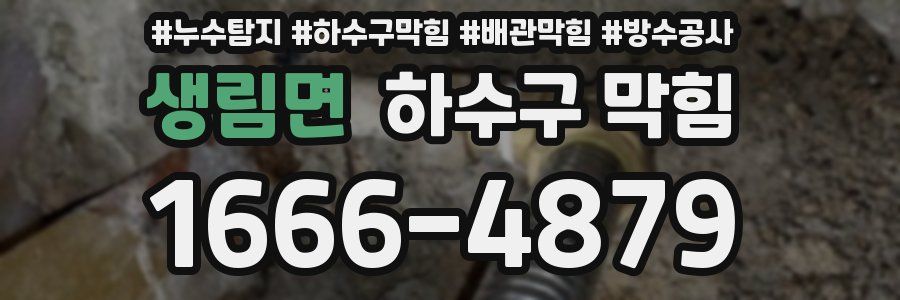 생림면 하수구 막힘