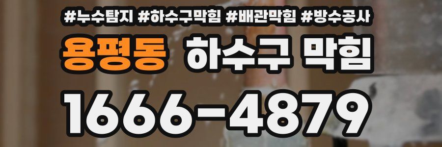 용평동 하수구 막힘