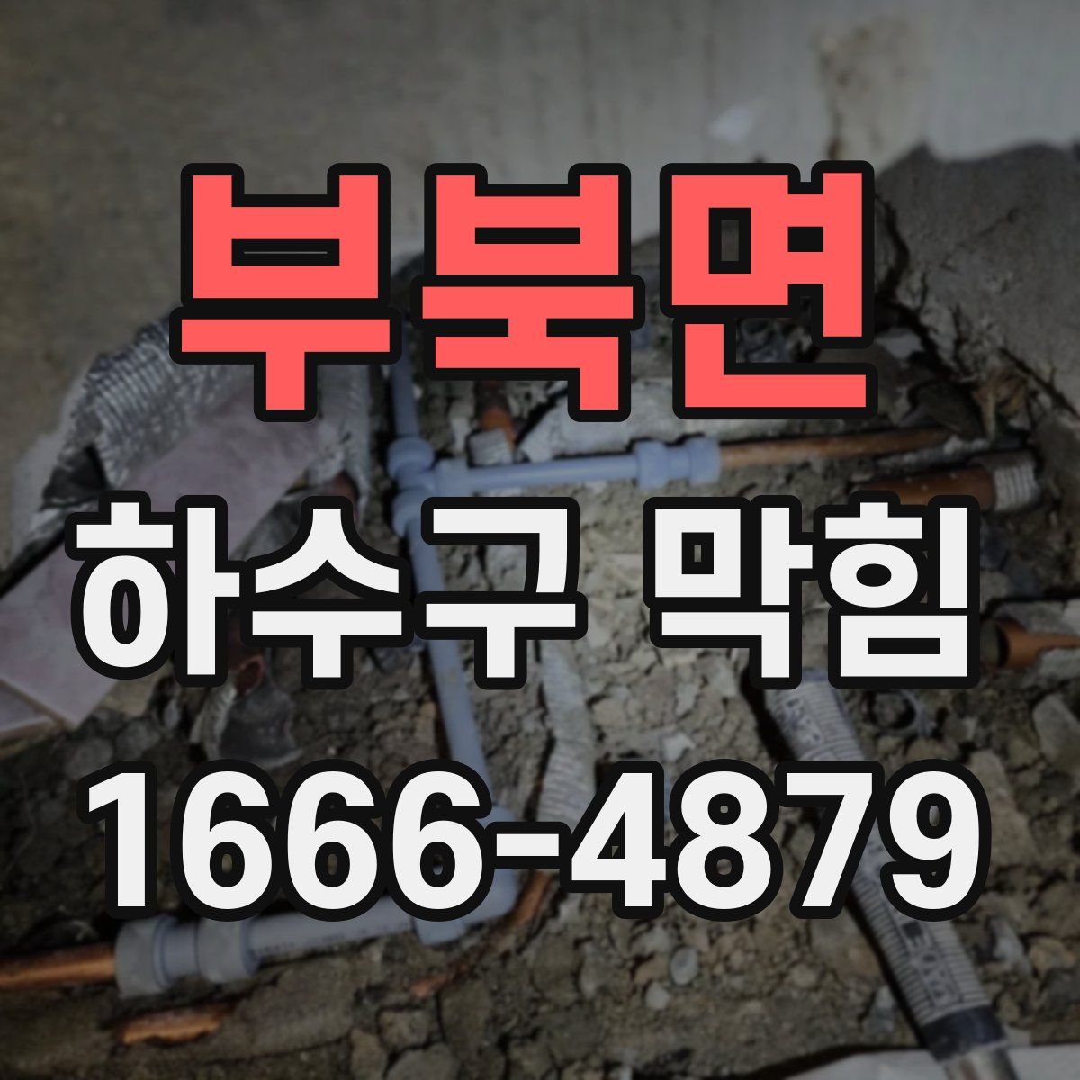 부북면 하수구 막힘