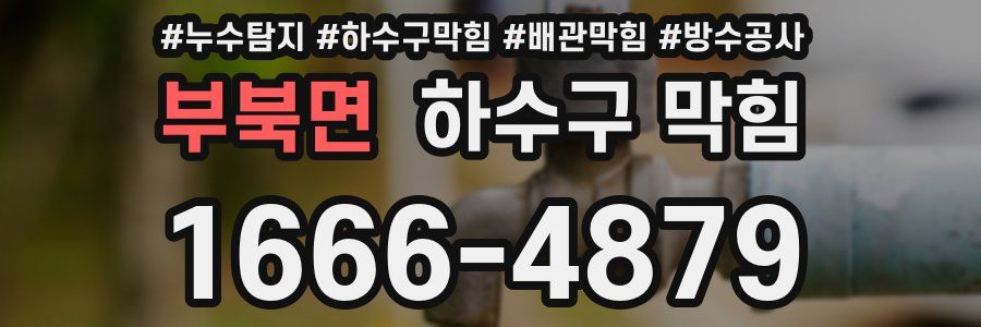부북면 하수구 막힘