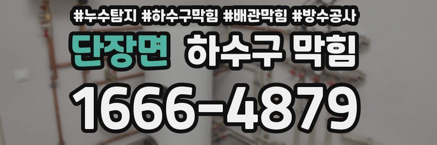 단장면 하수구 막힘