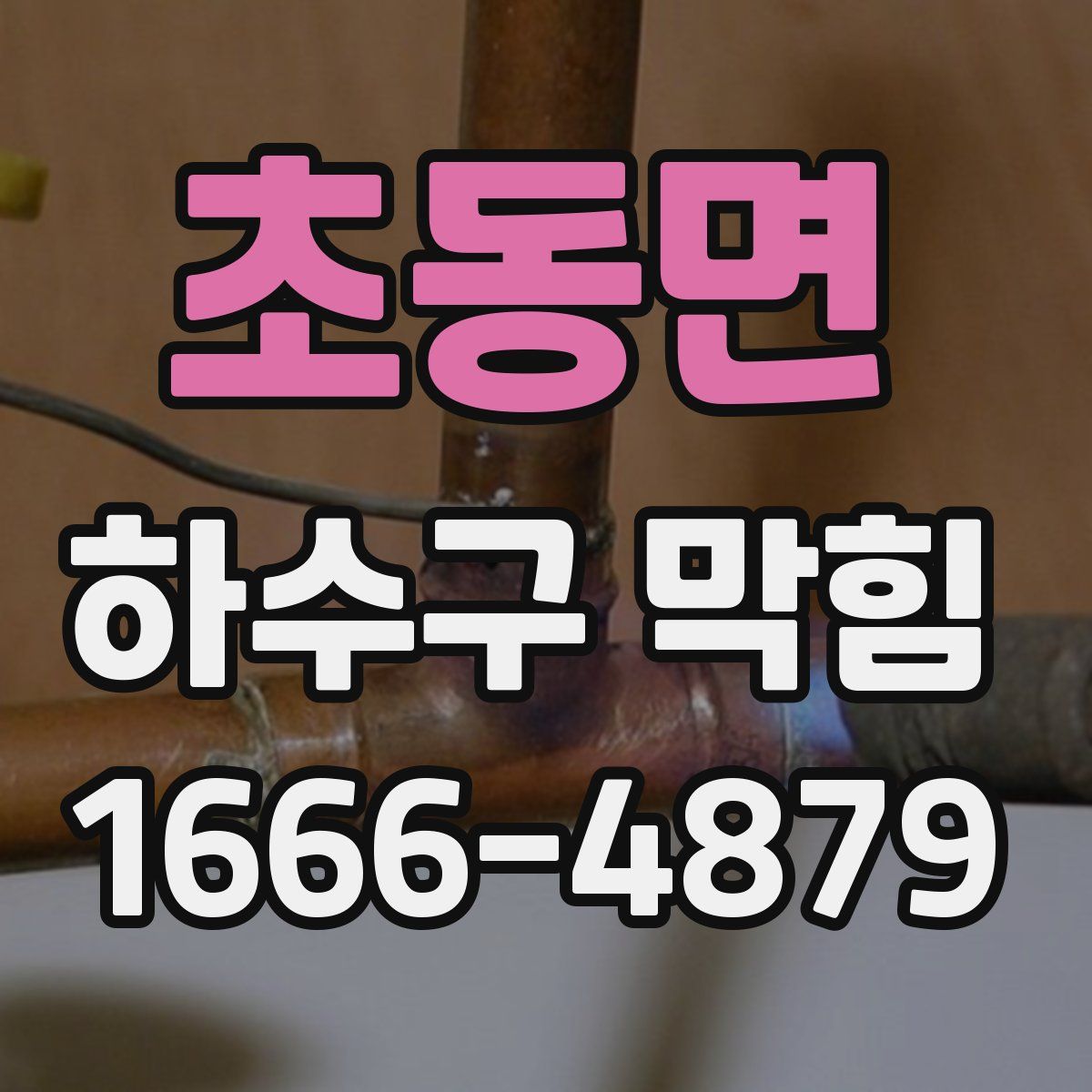 초동면 하수구 막힘