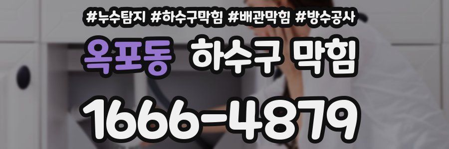 옥포동 하수구 막힘