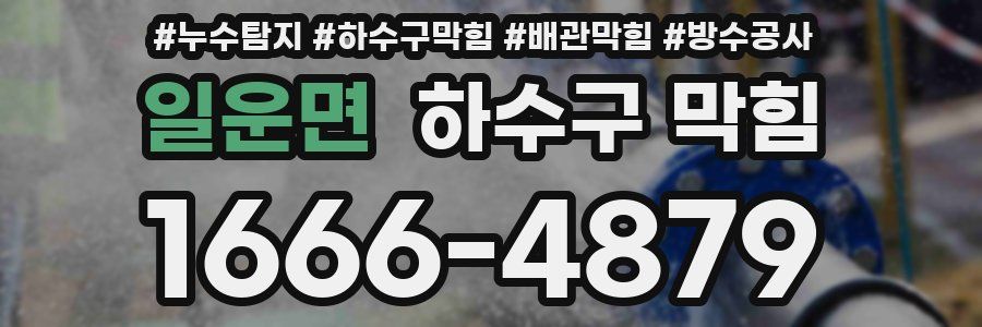 일운면 하수구 막힘