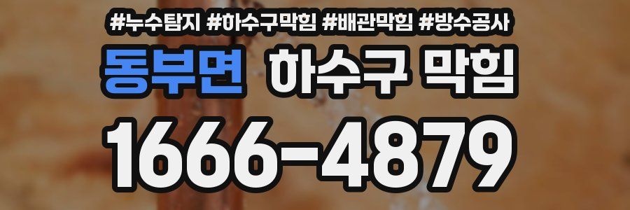 동부면 하수구 막힘