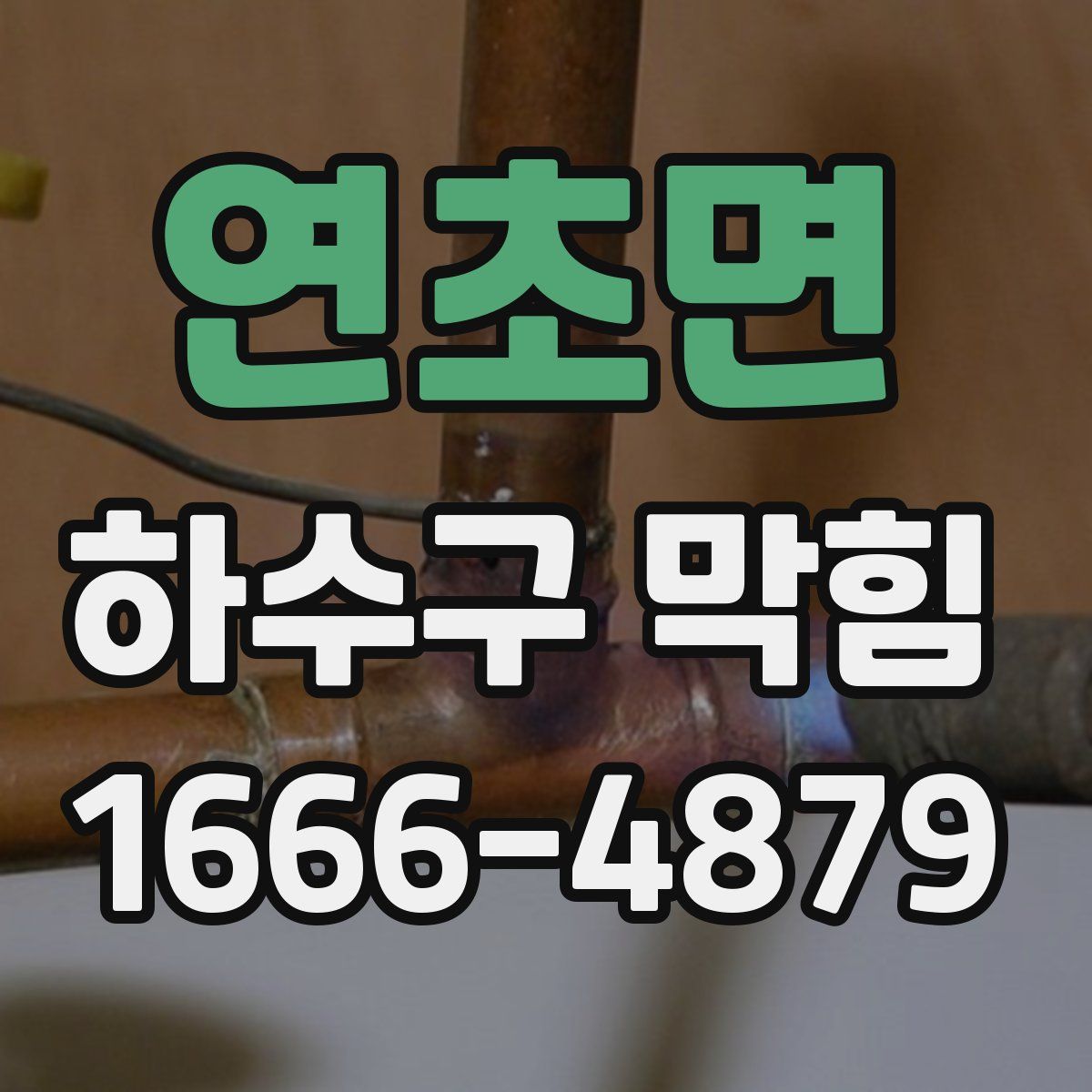 연초면 하수구 막힘
