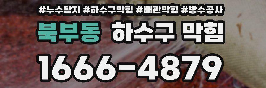 북부동 하수구 막힘