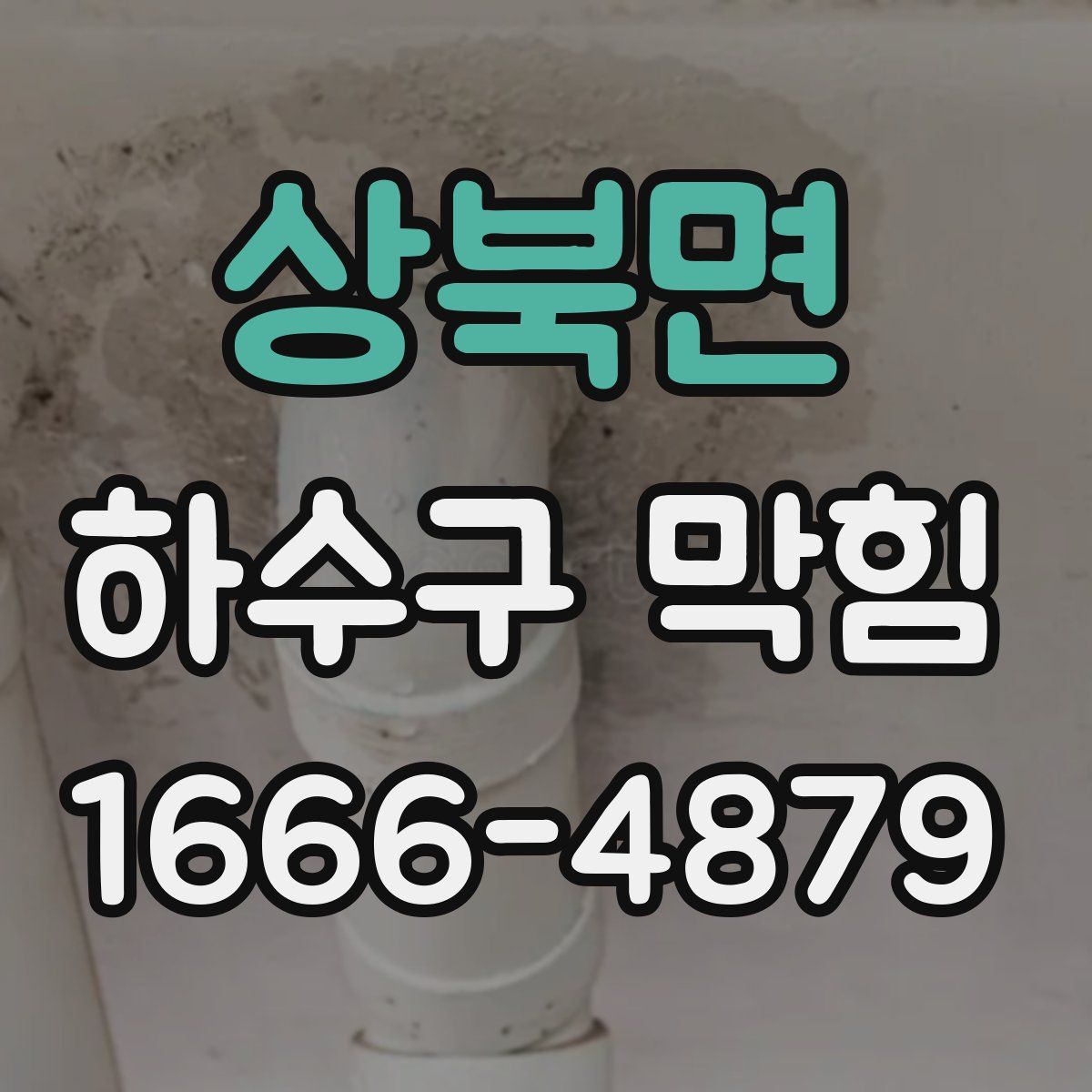 상북면 하수구 막힘