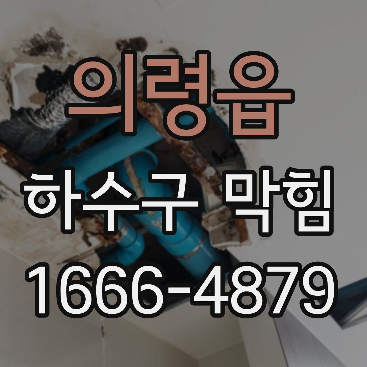 의령읍 하수구 막힘