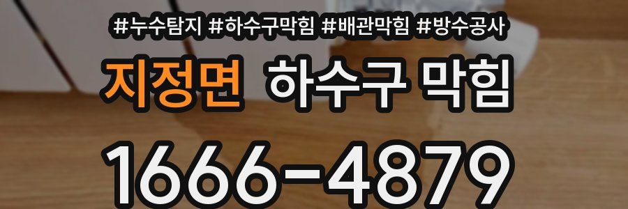 지정면 하수구 막힘