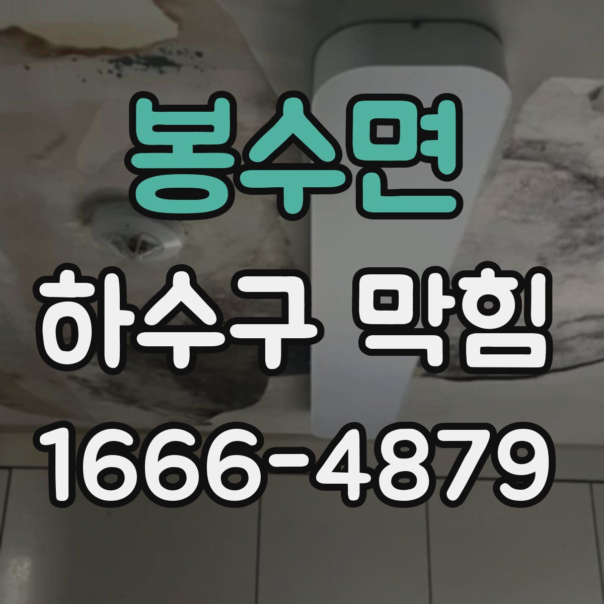 봉수면 하수구 막힘