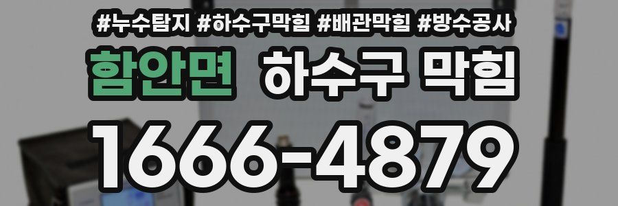 함안면 하수구 막힘