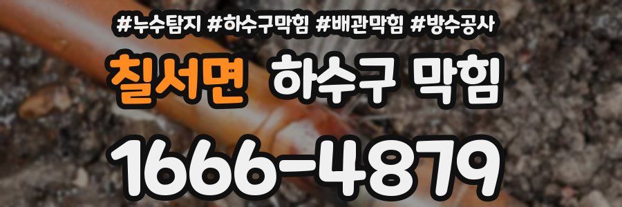 칠서면 하수구 막힘
