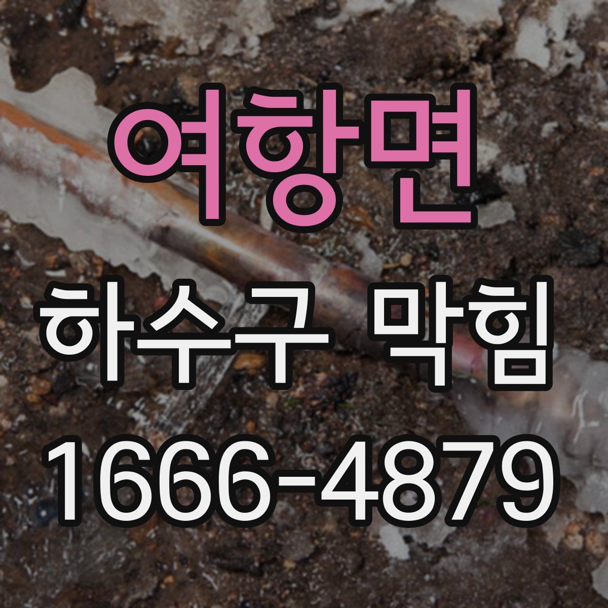 여항면 하수구 막힘