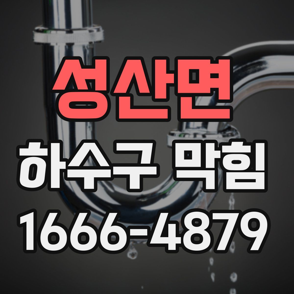 성산면 하수구 막힘