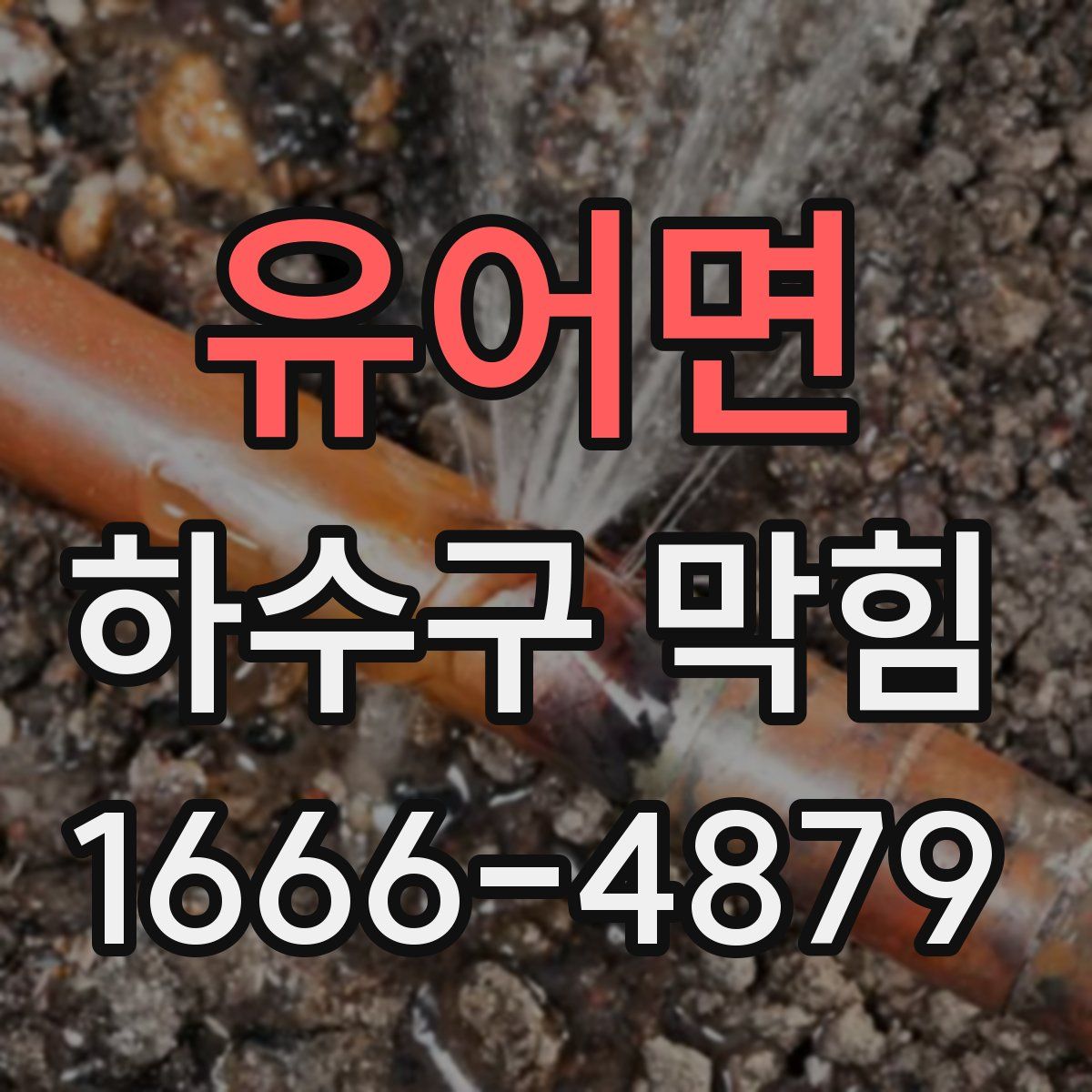 유어면 하수구 막힘