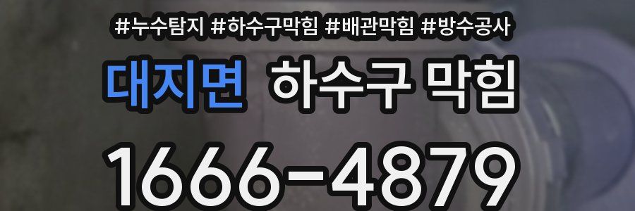 대지면 하수구 막힘